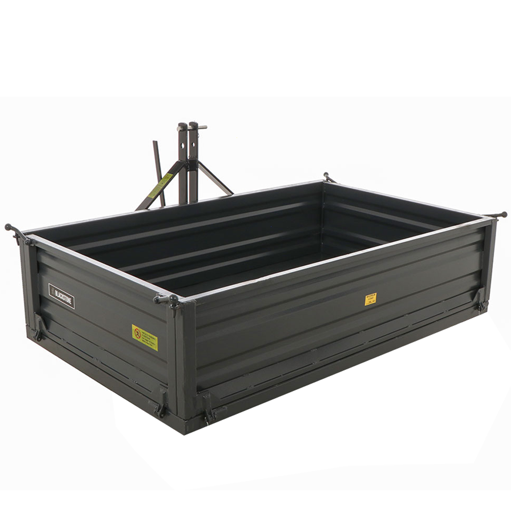 benne pour tracteur blackstone b tb 180 basculante 3 ridelles ouvrables