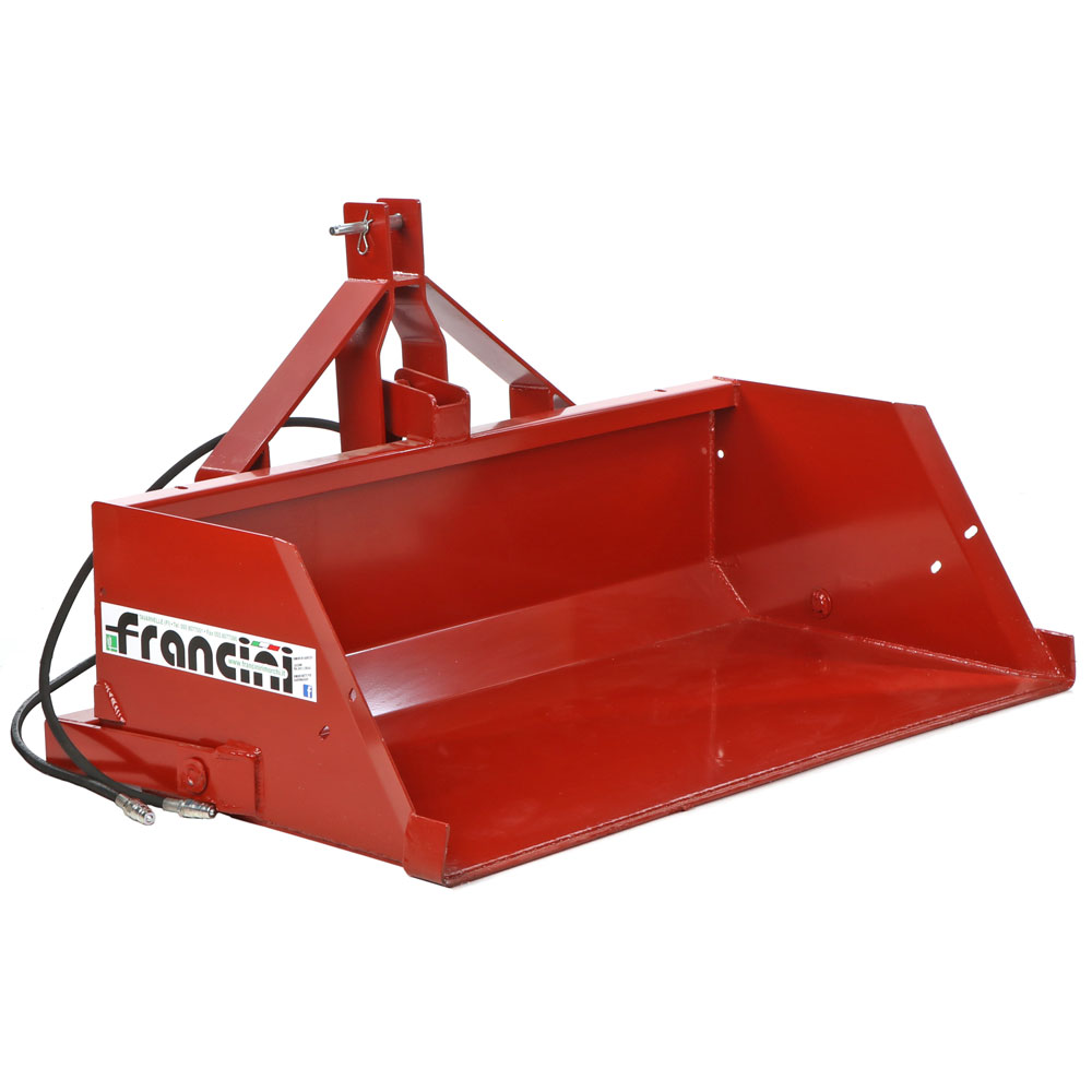 francini pr 150 godet arrière hydraulique pour tracteur de 150 cm capacité de charge 500kg