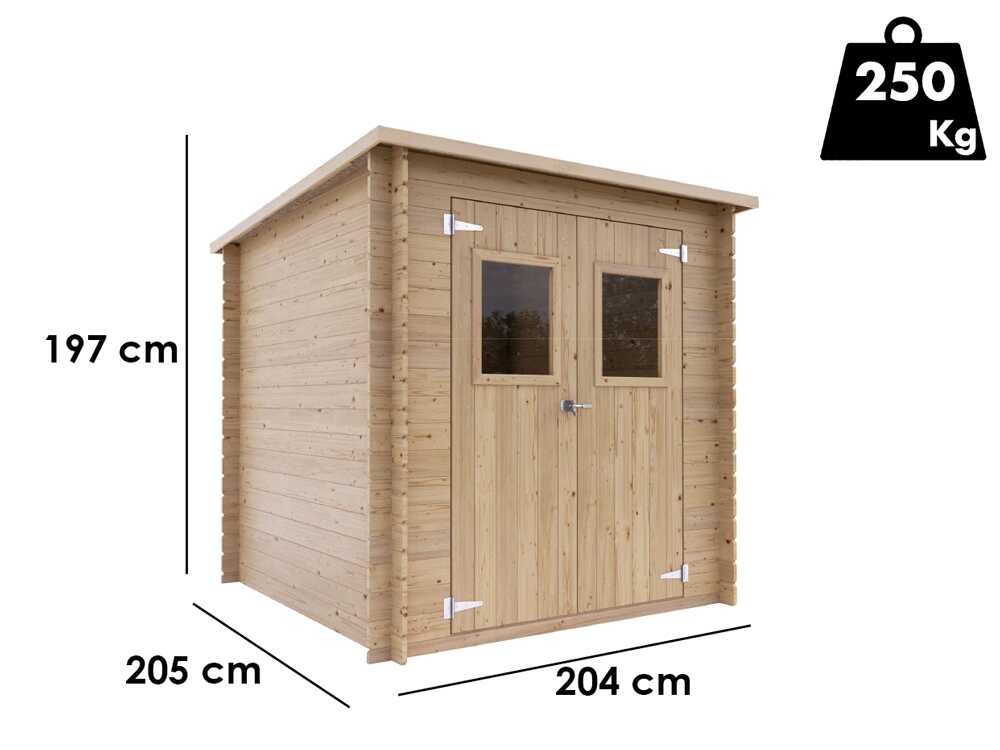 alce gallipoli 198x198 abri de jardin en bois avec fenêtre avant 204x205x197 cm alce gallipoli 198x198 abri de jardin en bois avec fenêtre avant 204x205x197 cm