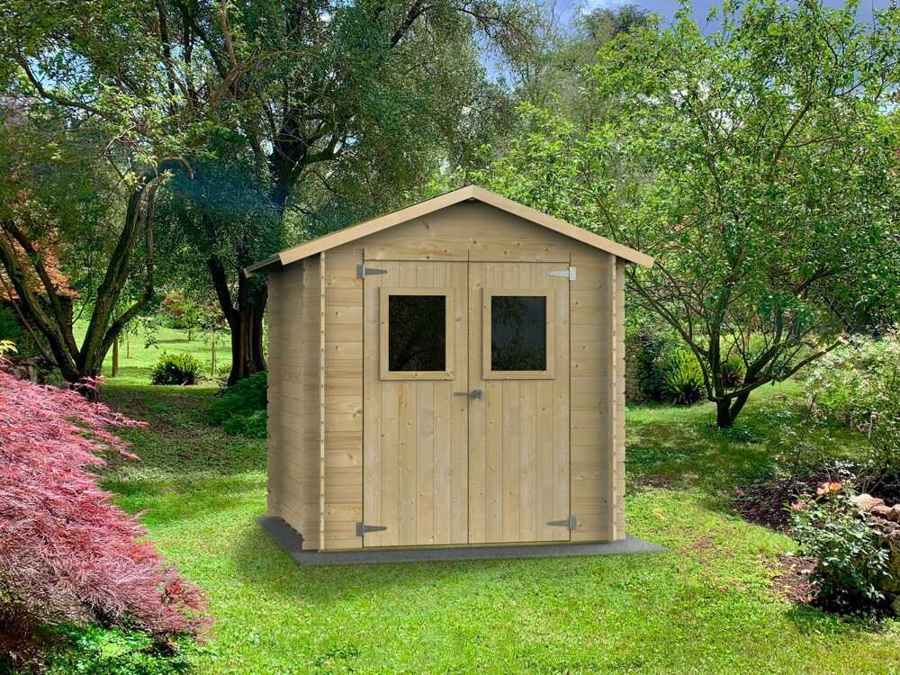alce hobby 198x198 abri de jardin en bois avec fenêtres et porte à double battant 198x198x215 cm alce hobby 198x198 abri de jardin en bois avec fenêtres et porte à double battant 198x198x215 cm