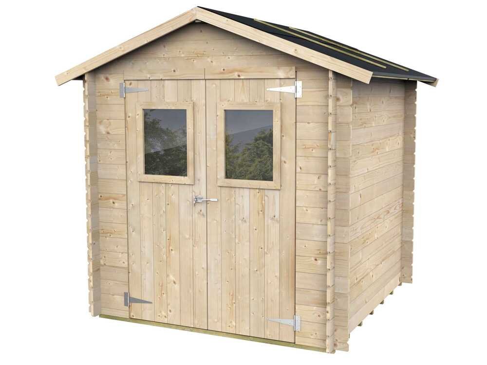 alce hobby 198x198 abri de jardin en bois avec fenêtres et porte à double battant 198x198x215 cm alce hobby 198x198 abri de jardin en bois avec fenêtres et porte à double battant 198x198x215 cm