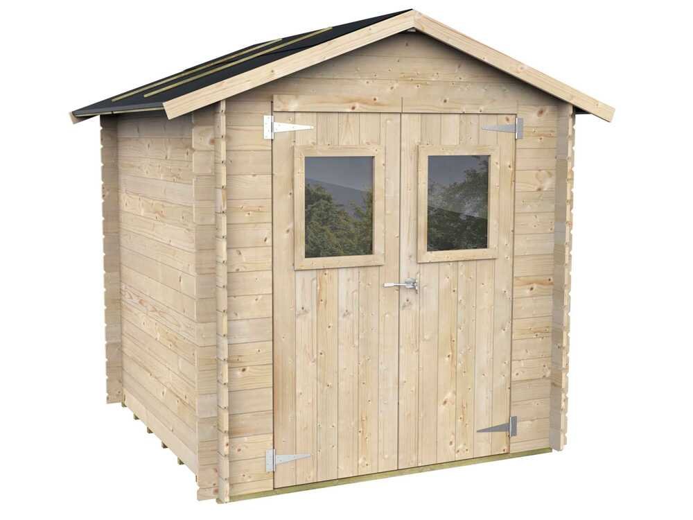 alce hobby 198x198 abri de jardin en bois avec fenêtres et porte à double battant 198x198x215 cm alce hobby 198x198 abri de jardin en bois avec fenêtres et porte à double battant 198x198x215 cm
