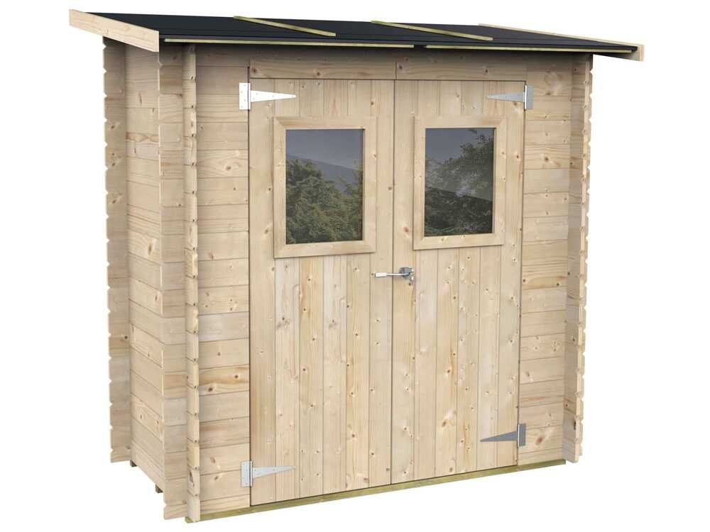alce hobby 198x98 abri de jardin en bois avec fenêtres à l'avant 198x98x197 cm alce hobby 198x98 abri de jardin en bois avec fenêtres à l'avant 198x98x197 cm