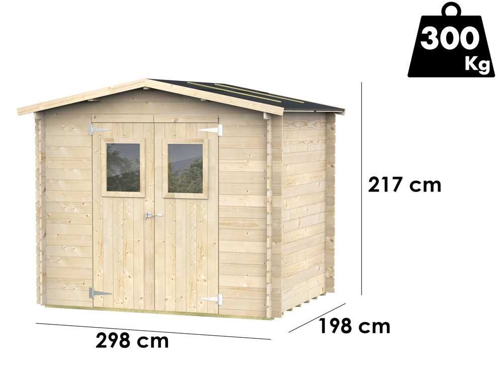 alce hobby 248x198 abri de jardin en bois avec fenêtres et porte à double battant 248x198x217 cm alce hobby 248x198 abri de jardin en bois avec fenêtres et porte à double battant 248x198x217 cm