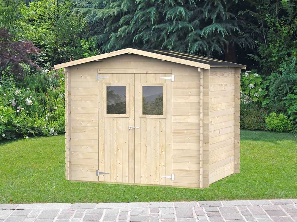 alce hobby 248x198 abri de jardin en bois avec fenêtres et porte à double battant 248x198x217 cm alce hobby 248x198 abri de jardin en bois avec fenêtres et porte à double battant 248x198x217 cm