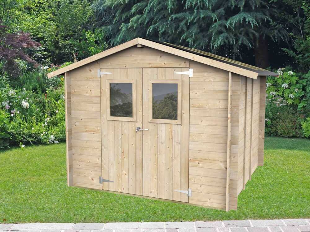 alce hobby 248x248 abri de jardin en bois avec fenêtres et porte à double battant 248x248x217 cm alce hobby 248x248 abri de jardin en bois avec fenêtres et porte à double battant 248x248x217 cm