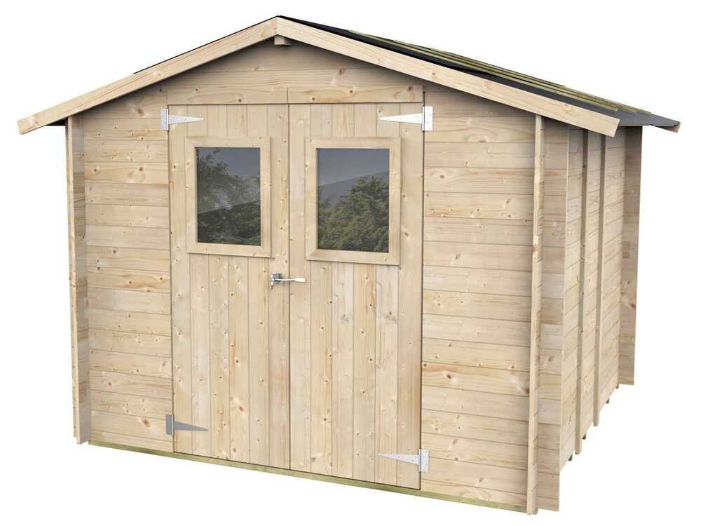 alce hobby 248x248 abri de jardin en bois avec fenêtres et porte à double battant 248x248x217 cm alce hobby 248x248 abri de jardin en bois avec fenêtres et porte à double battant 248x248x217 cm
