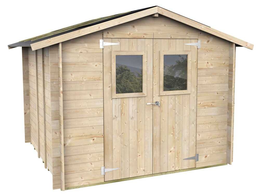 alce hobby 248x248 abri de jardin en bois avec fenêtres et porte à double battant 248x248x217 cm alce hobby 248x248 abri de jardin en bois avec fenêtres et porte à double battant 248x248x217 cm