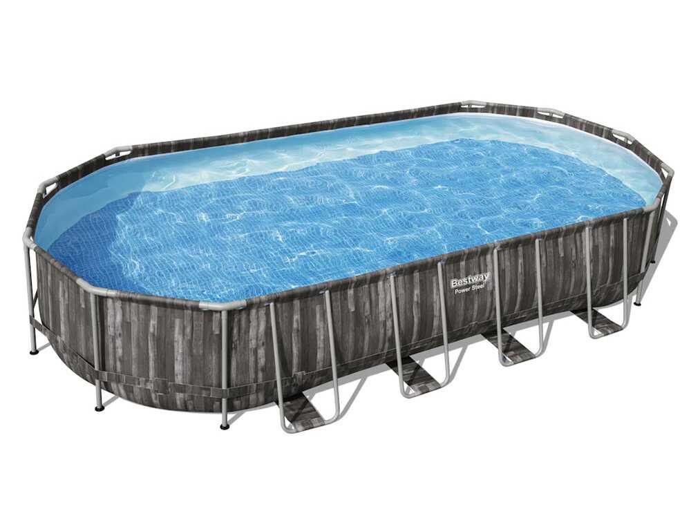 bestway power steel 561es 732x366x122 cm piscine ovale bestway power steel 561es 732x366x122 cm piscine ovale