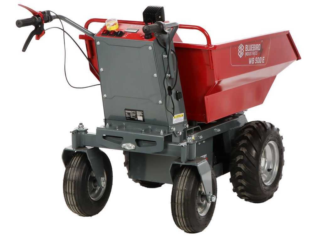 blue bird wb 500e brouette motorisée sur batterie 48 v 32 ah benne dumper blue bird wb 500e brouette motorisée sur batterie 48 v 32 ah benne dumper