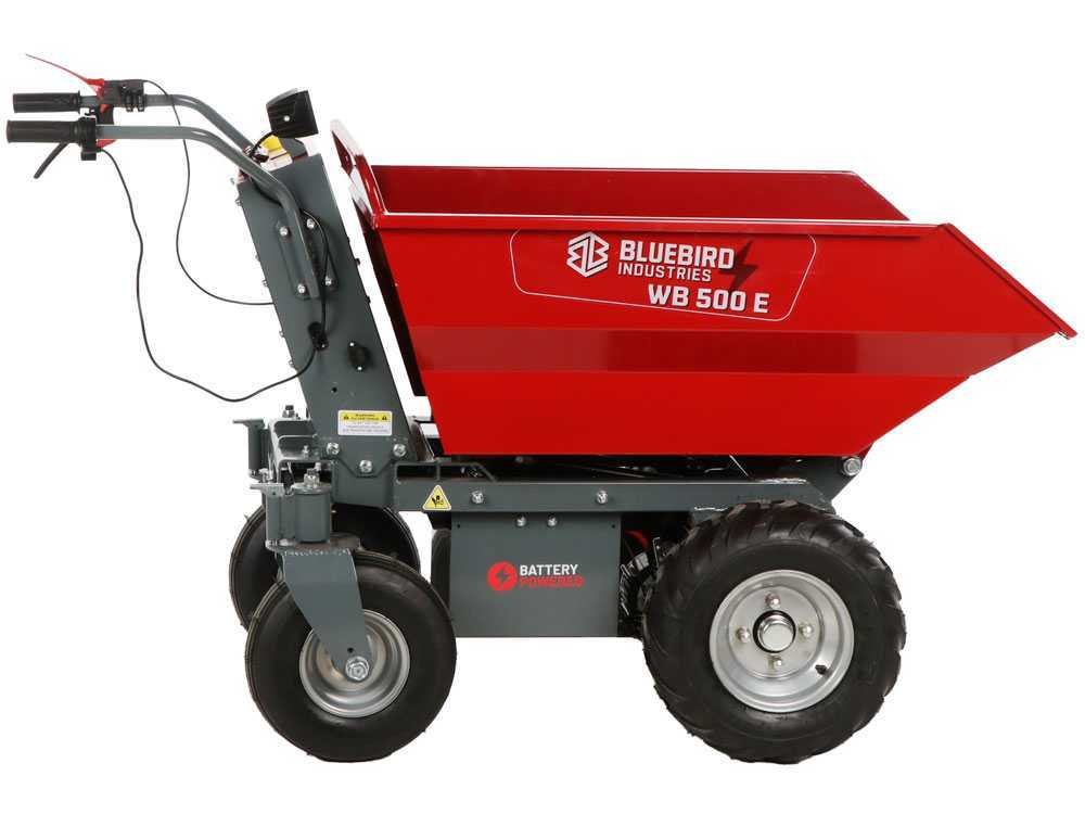 blue bird wb 500e brouette motorisée sur batterie 48 v 32 ah benne dumper blue bird wb 500e brouette motorisée sur batterie 48 v 32 ah benne dumper
