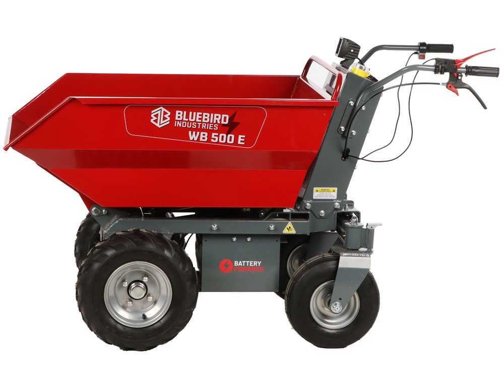 blue bird wb 500e brouette motorisée sur batterie 48 v 32 ah benne dumper blue bird wb 500e brouette motorisée sur batterie 48 v 32 ah benne dumper