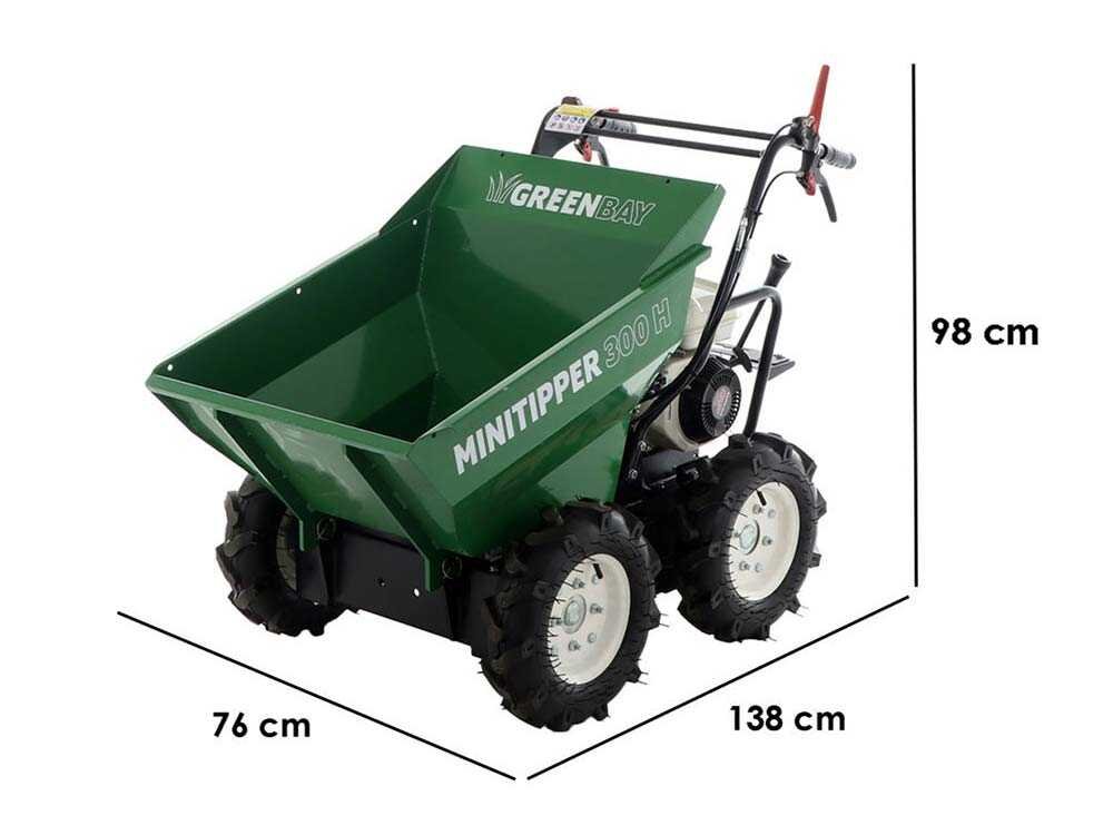 brouette 4x4 à essence greenbay minitipper 300 h moteur honda gp160 brouette 4x4 à essence greenbay minitipper 300 h moteur honda gp160