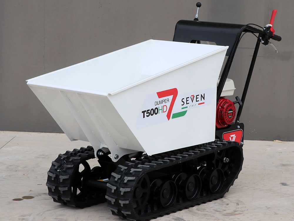brouette à cheniles seven italy t500hd gx caisson dumper hydraulique charge 500 kg brouette à cheniles seven italy t500hd gx caisson dumper hydraulique charge 500 kg