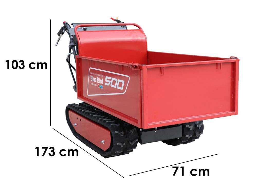 brouette à chenilles blue bird transporter 500 h caisson extensible avec charge de 500 kg brouette à chenilles blue bird transporter 500 h caisson extensible avec charge de 500 kg