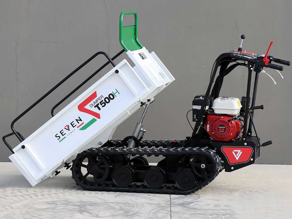 brouette à chenilles seven italy t500h gx e benne extensible charge 500 kg brouette à chenilles seven italy t500h gx e benne extensible charge 500 kg