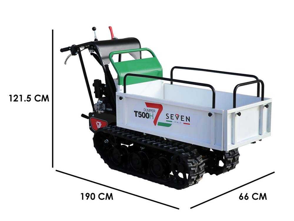 brouette à chenilles seven italy t500h gx e benne extensible charge 500 kg brouette à chenilles seven italy t500h gx e benne extensible charge 500 kg
