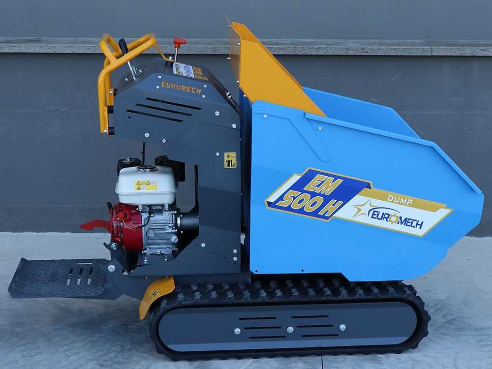 brouette motorisée à chenilles euromech em500h dump caisson dumper hydraulique 500 kg brouette motorisée à chenilles euromech em500h dump caisson dumper hydraulique 500 kg