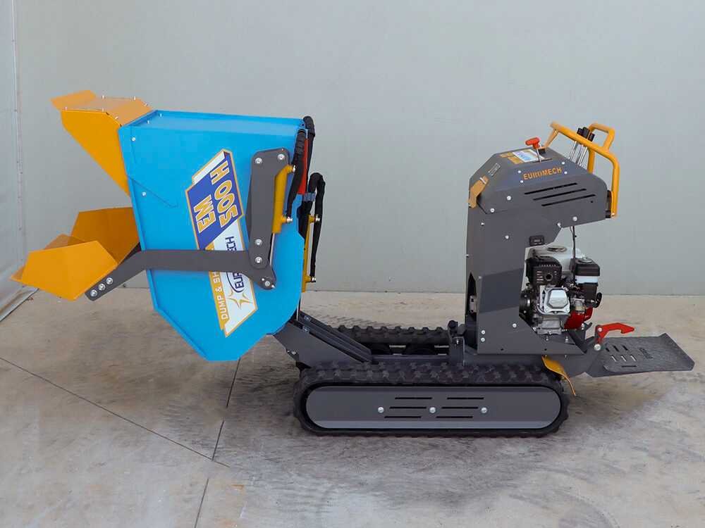 brouette motorisée euromech em500h dump & shovel benne dumper hydraulique 500 kg avec pelle brouette motorisée euromech em500h dump & shovel benne dumper hydraulique 500 kg avec pelle