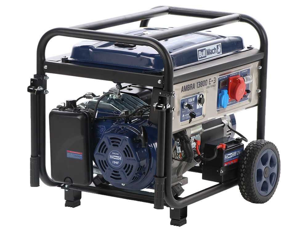 bullmach ambra 13800 e 3 groupe électrogène sur chariot à essence avec avr 10 kw 9 kw triphasée bullmach ambra 13800 e 3 groupe électrogène sur chariot à essence avec avr 10 kw 9 kw triphasée