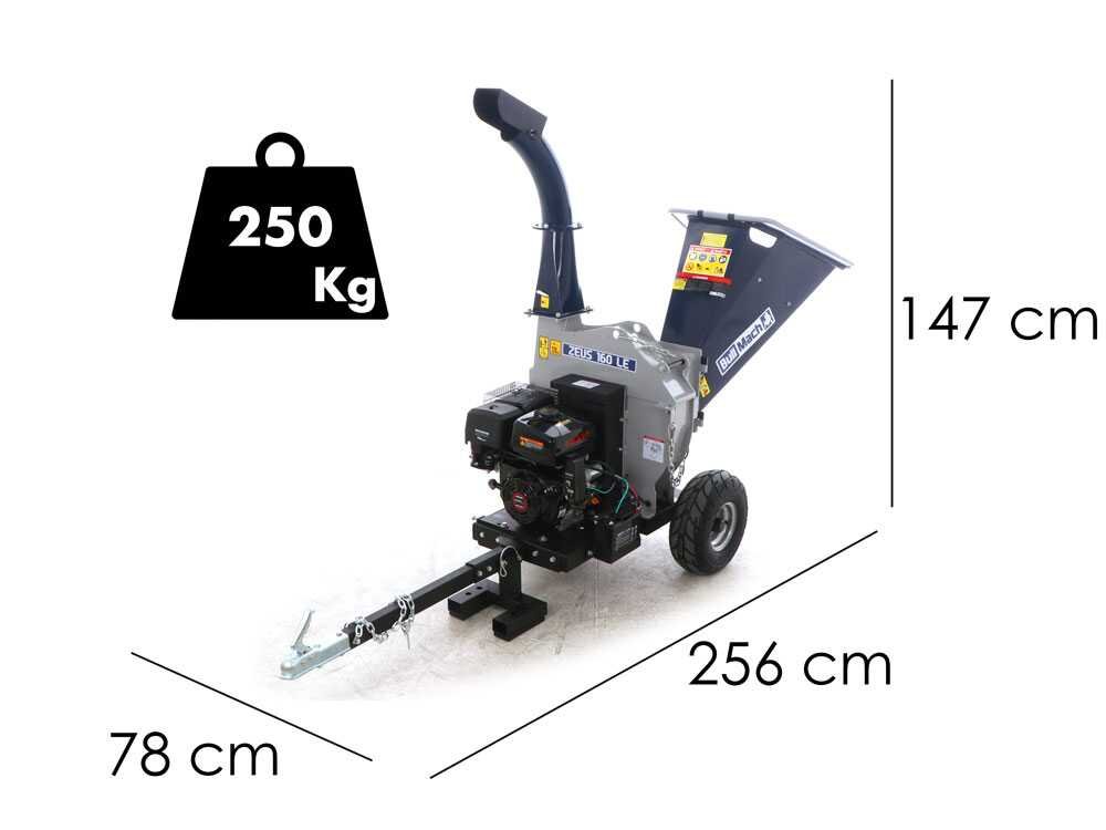 bullmach zeus 160 le broyeur à moteur thermique remorquable loncin 420cm3 avec démarrage électrique bullmach zeus 160 le broyeur à moteur thermique remorquable loncin 420cm3 avec démarrage électrique