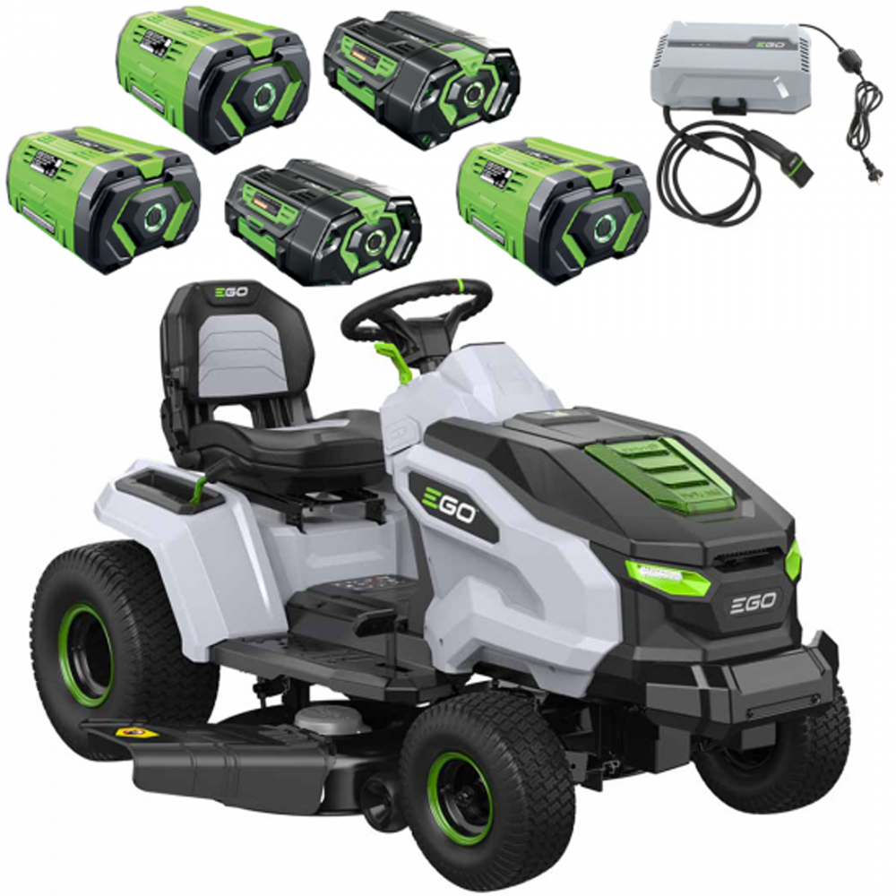 ego tr4201 e tracteur tondeuse à batterie 56v / 40ah