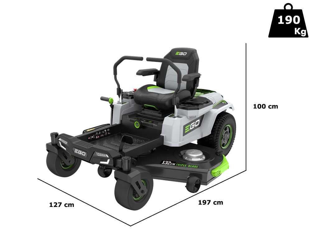 ego z6 zero turn zt5201e l tracteur tondeuse à batterie 56 v 40 ah rayon de braquage zéro ego z6 zero turn zt5201e l tracteur tondeuse à batterie 56 v 40 ah rayon de braquage zéro