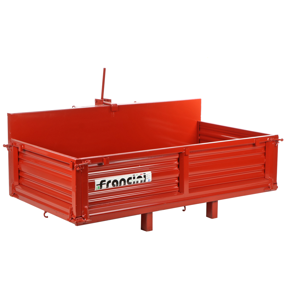 francini p 130 benne de chargement pour tracteur basculante 3 ridelles ouvrables