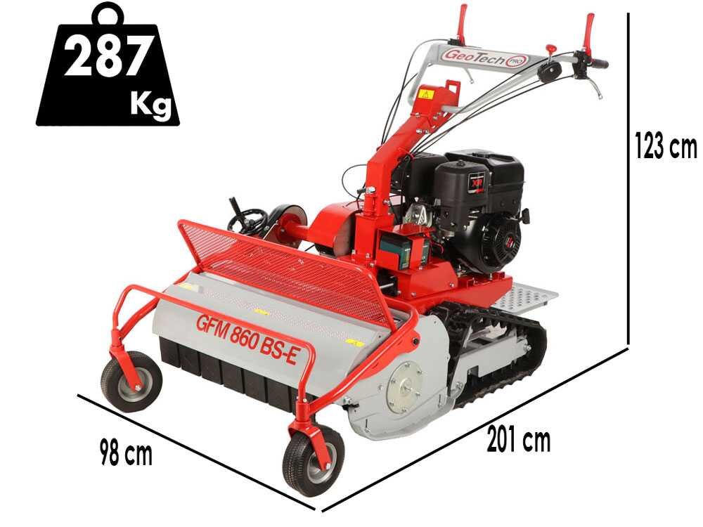 geotech pro gfm 860 bs e tondeuse débroussailleuse à couteaux b&s xr2100 geotech pro gfm 860 bs e tondeuse débroussailleuse à couteaux b&s xr2100