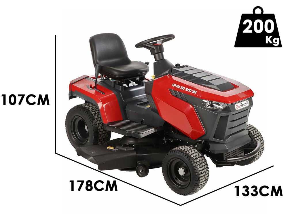 geotech pro prtm 180 1080 sm tracteur tondeuse boîte à vitesses mécanique Éjection latérale et mulching geotech pro prtm 180 1080 sm tracteur tondeuse boîte à vitesses mécanique Éjection latérale et mulching