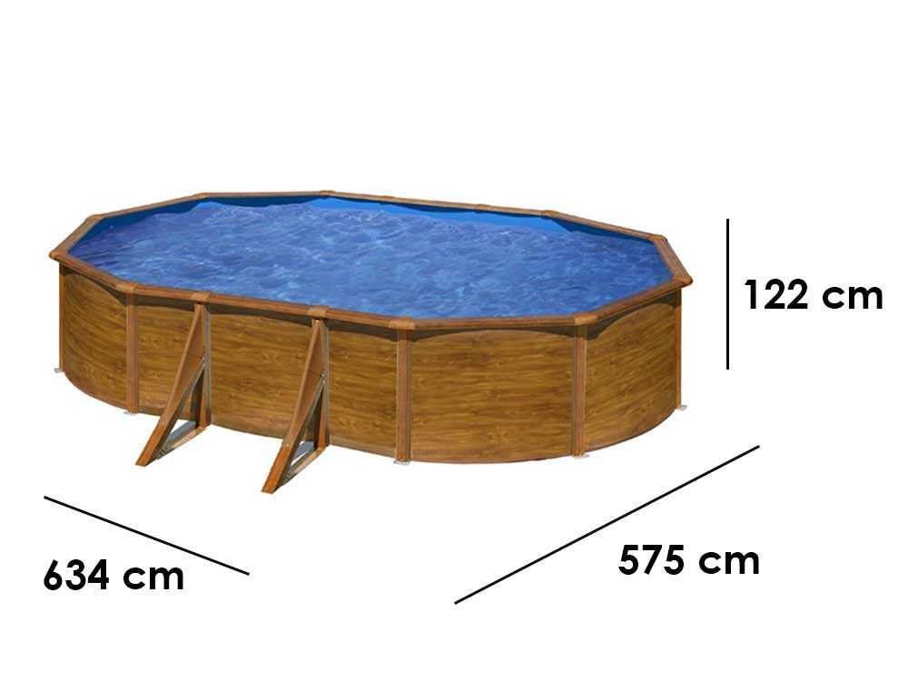 gre pacific ovale 610 x 375 x 120 cm piscine hors sol en acier gre pacific ovale 610 x 375 x 120 cm piscine hors sol en acier