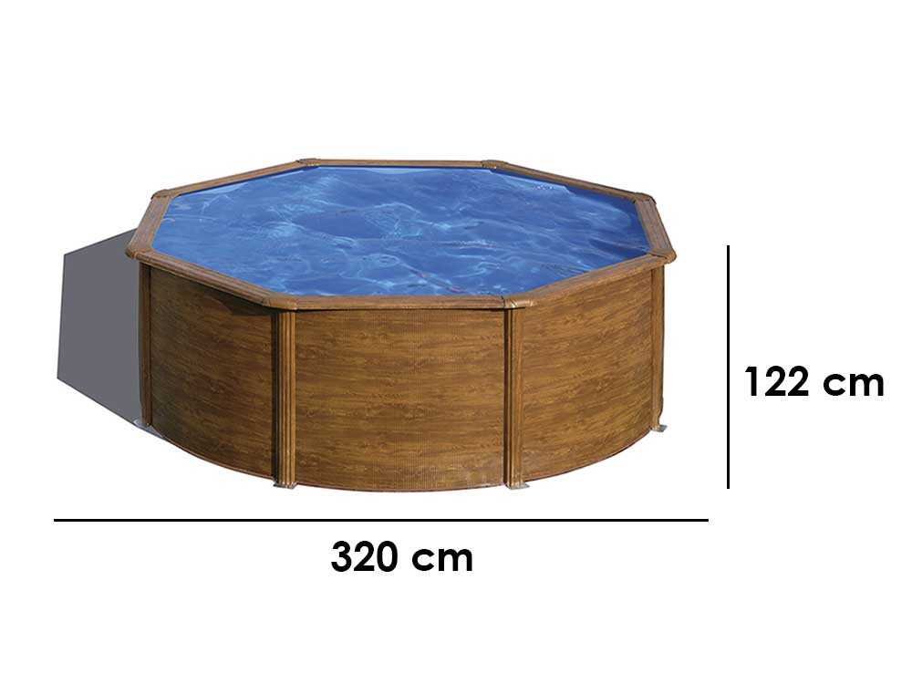 gre pacific ronde Ø300 x 120 cm piscine hors sol en acier gre pacific ronde Ø300 x 120 cm piscine hors sol en acier