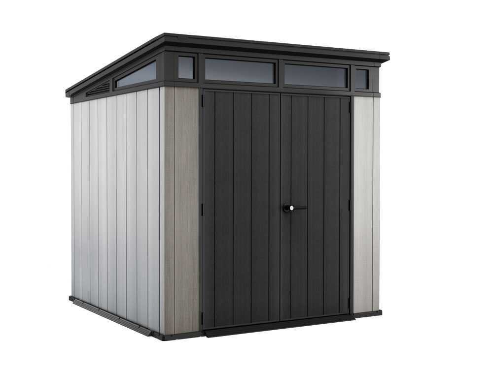 keter artisan gris abri de jardin avec porte double battant 214x218x226 cm keter artisan gris abri de jardin avec porte double battant 214x218x226 cm