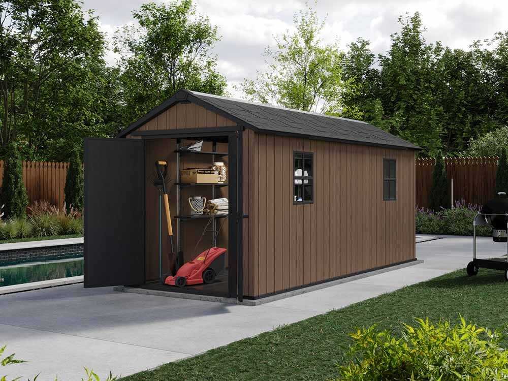 keter newton plus 7515/1575 abri de jardin avec porte à double battant et fenêtres 230 x 476 x 246 cm keter newton plus 7515/1575 abri de jardin avec porte à double battant et fenêtres 230 x 476 x 246 cm