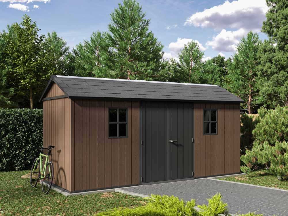 keter newton plus 7515/1575 abri de jardin avec porte à double battant et fenêtres 230 x 476 x 246 cm keter newton plus 7515/1575 abri de jardin avec porte à double battant et fenêtres 230 x 476 x 246 cm