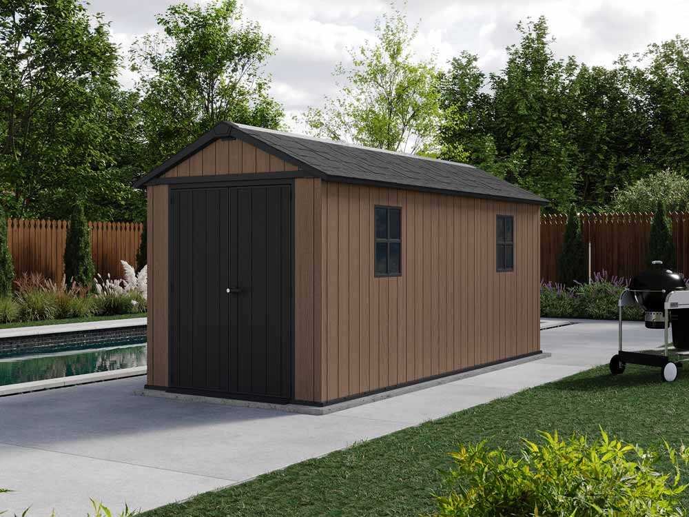 keter newton plus 7515/1575 abri de jardin avec porte à double battant et fenêtres 230 x 476 x 246 cm keter newton plus 7515/1575 abri de jardin avec porte à double battant et fenêtres 230 x 476 x 246 cm
