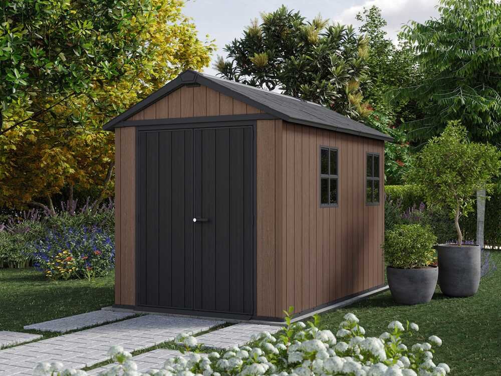 keter newton plus 759/975 abri de jardin avec porte à double battant et fenêtres 230 x 287 x 246 cm keter newton plus 759/975 abri de jardin avec porte à double battant et fenêtres 230 x 287 x 246 cm