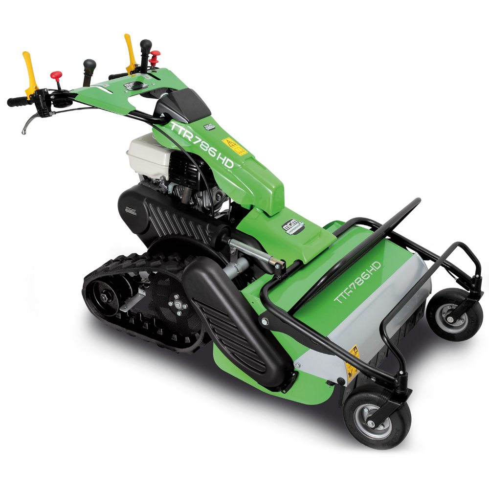 lampacrescia mgm ttr886hd tondeuse débroussailleuse à couteaux sur chenilles honda gx390 pentes fortes