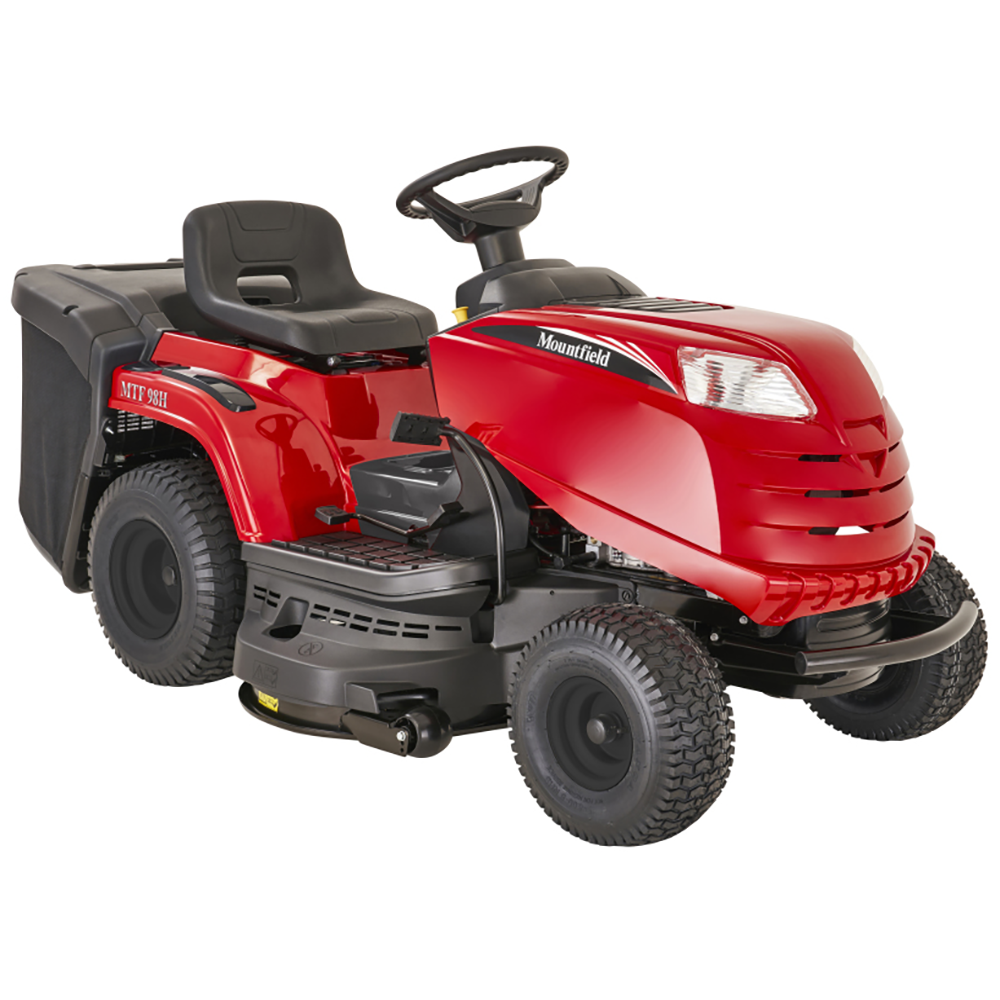 mountfield mtf 98h tracteur tondeuse avec boîte de vitesses hydrostatique et bac de ramassage de 240 l