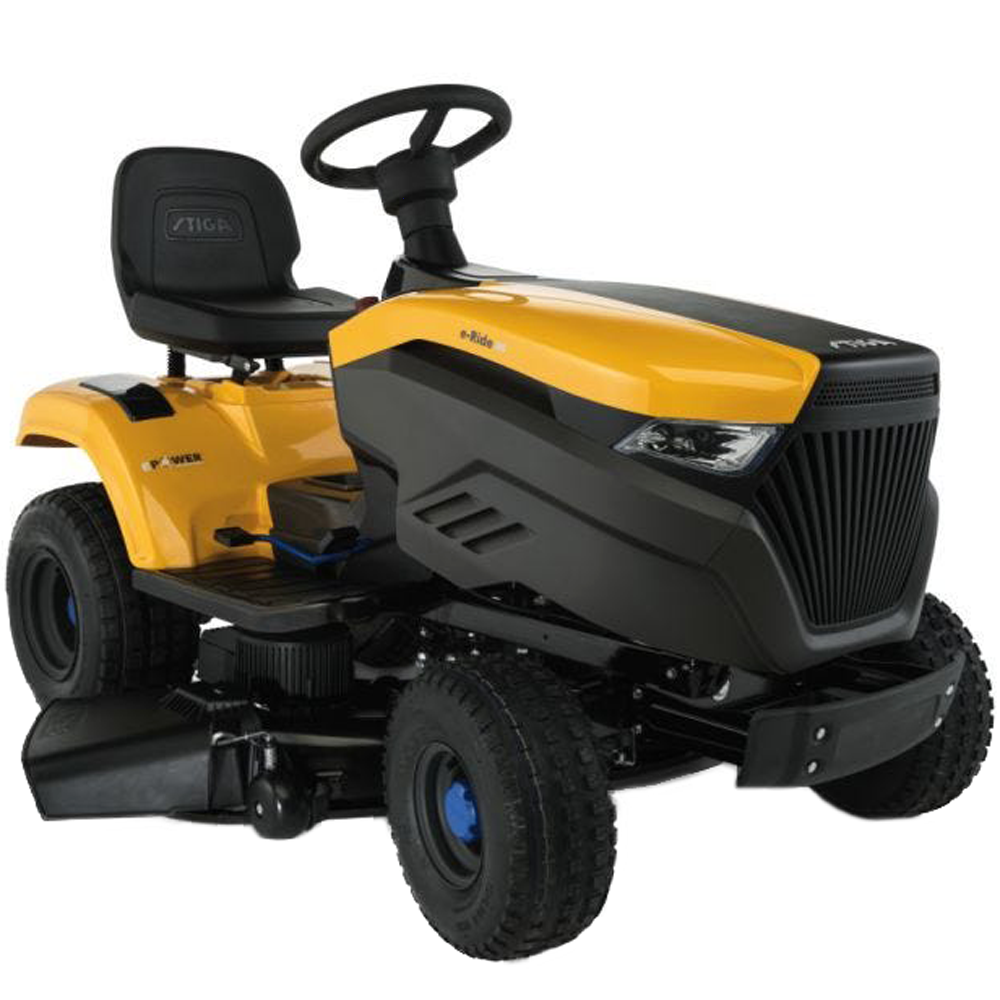 tondeuse autoportée à batterie stiga e ride s300 moteur électrique à batterie 48v/30ah