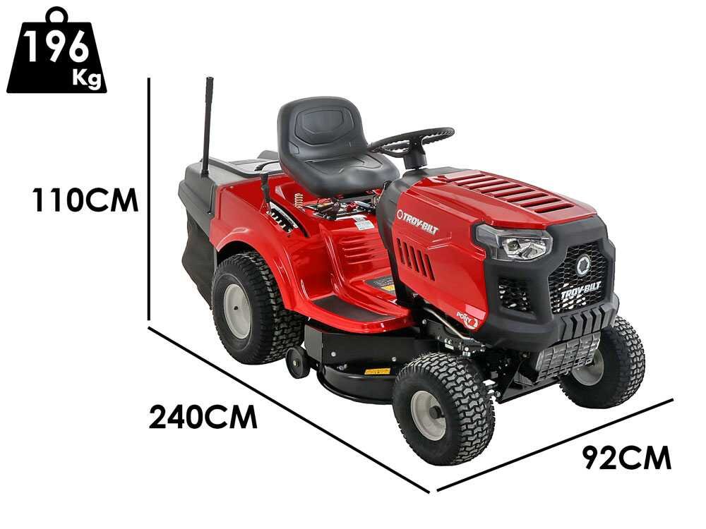 troy bilt pony 927t r tracteur tondeuse transmission transmatic bac de ramassage