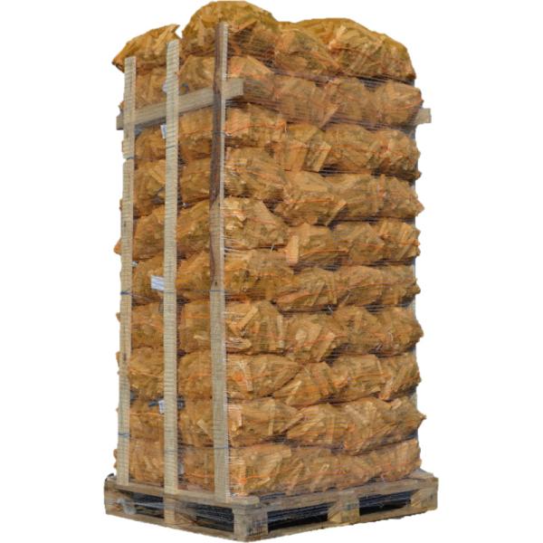 Palette de 80 filets de 25dm3 de bois d'allumage
