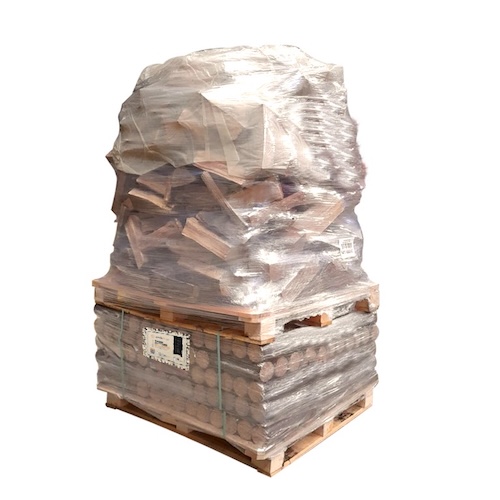 SimplyMixte Bûches nuit + Box Bois de chauffage 25cm