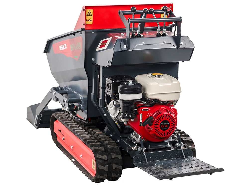 benassi h660cs brouette à moteur sur chenilles caisson dumper hydraulique avec pelle capacité charge 600kg benassi h660cs brouette à moteur sur chenilles caisson dumper hydraulique avec pelle capacité charge 600kg