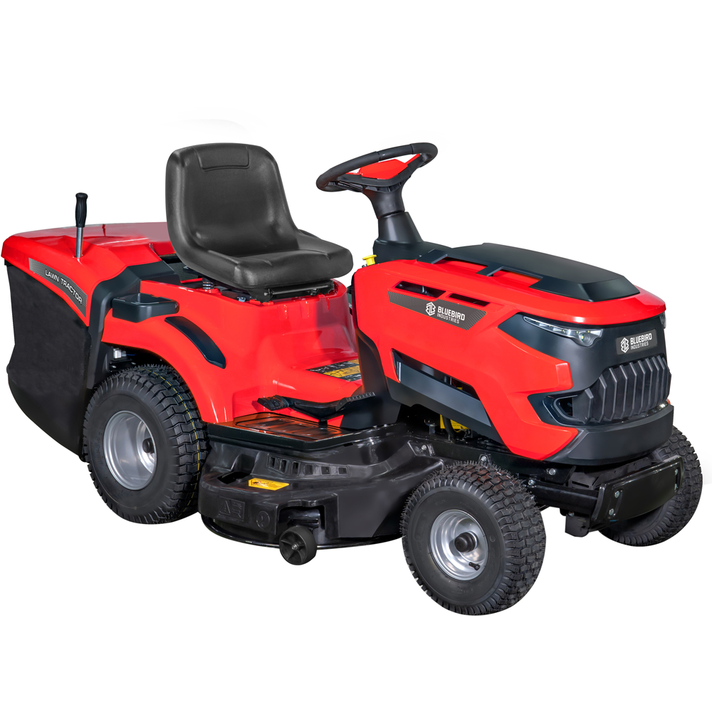 blue bird lt c102h twin tracteur tondeuse avec boîte hydrostatique bac de ramassage 245 l