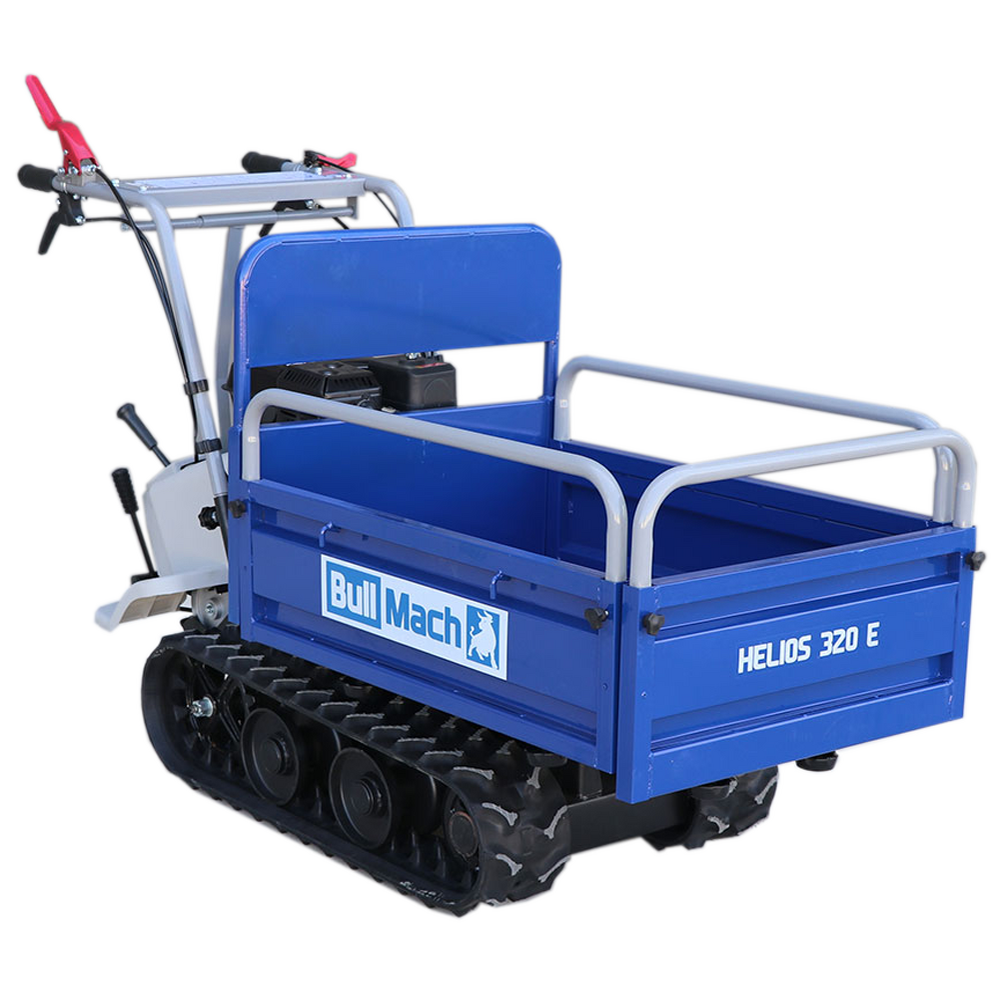 brouette à moteur à chenilles bullmach helios 320 e caisson extensible manuel 320kg