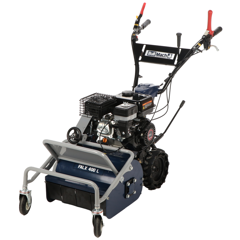 bullmach falx 400 l tondeuse débroussailleuse à couteaux loncin g200f