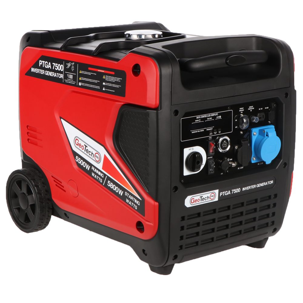 geotech pro ptga 7500 groupe électrogène inverter insonorisé sur chariot 5