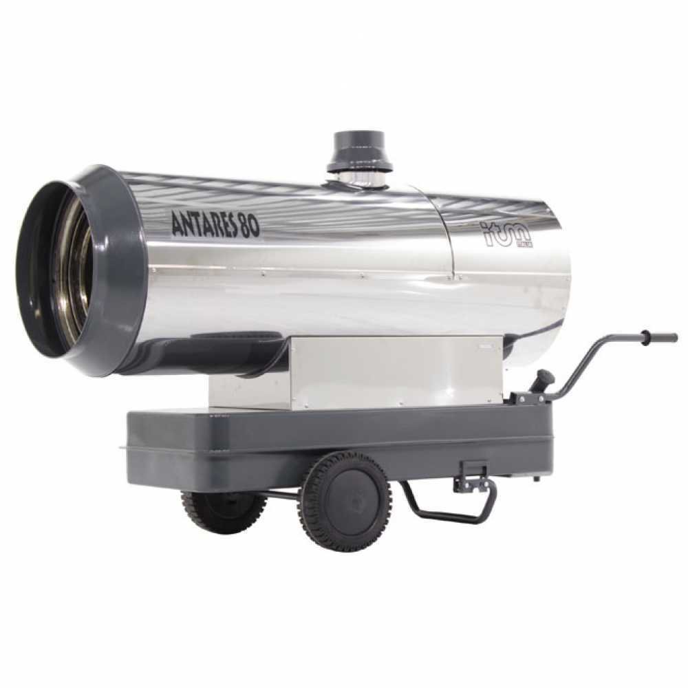 itm antares 80 inox générateur d'air chaud diesel indirect avec échangeur
