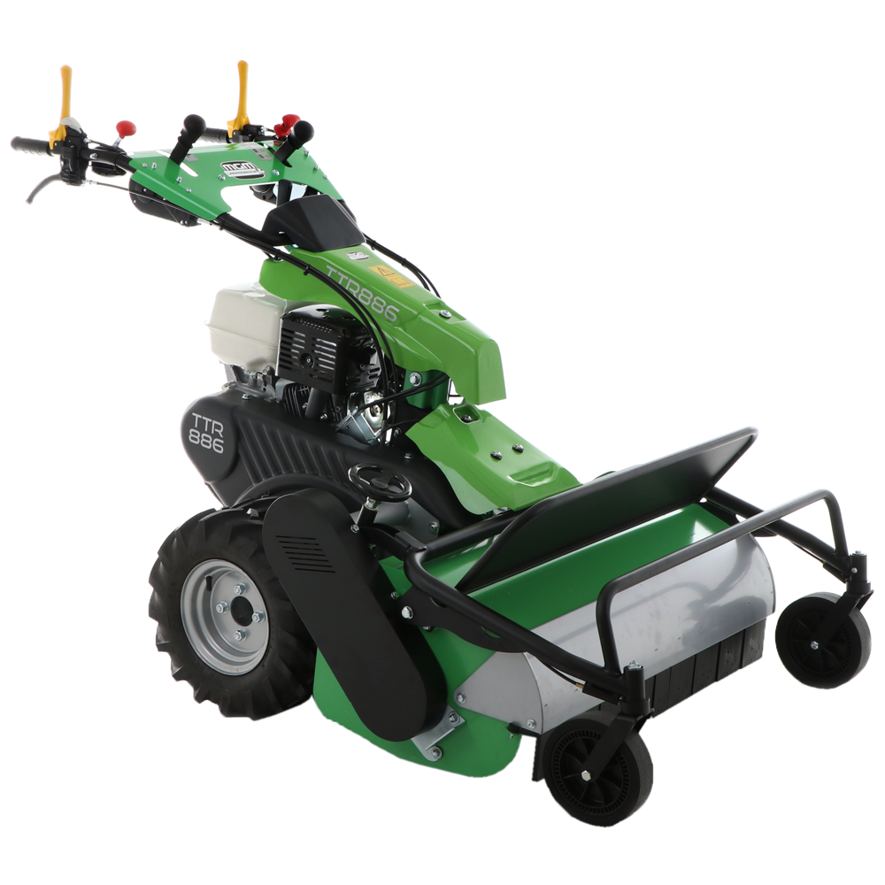 lampacrescia mgm ttr886 tondeuse débroussailleuse à couteaux roues jumelées honda gx390 pentes fortes